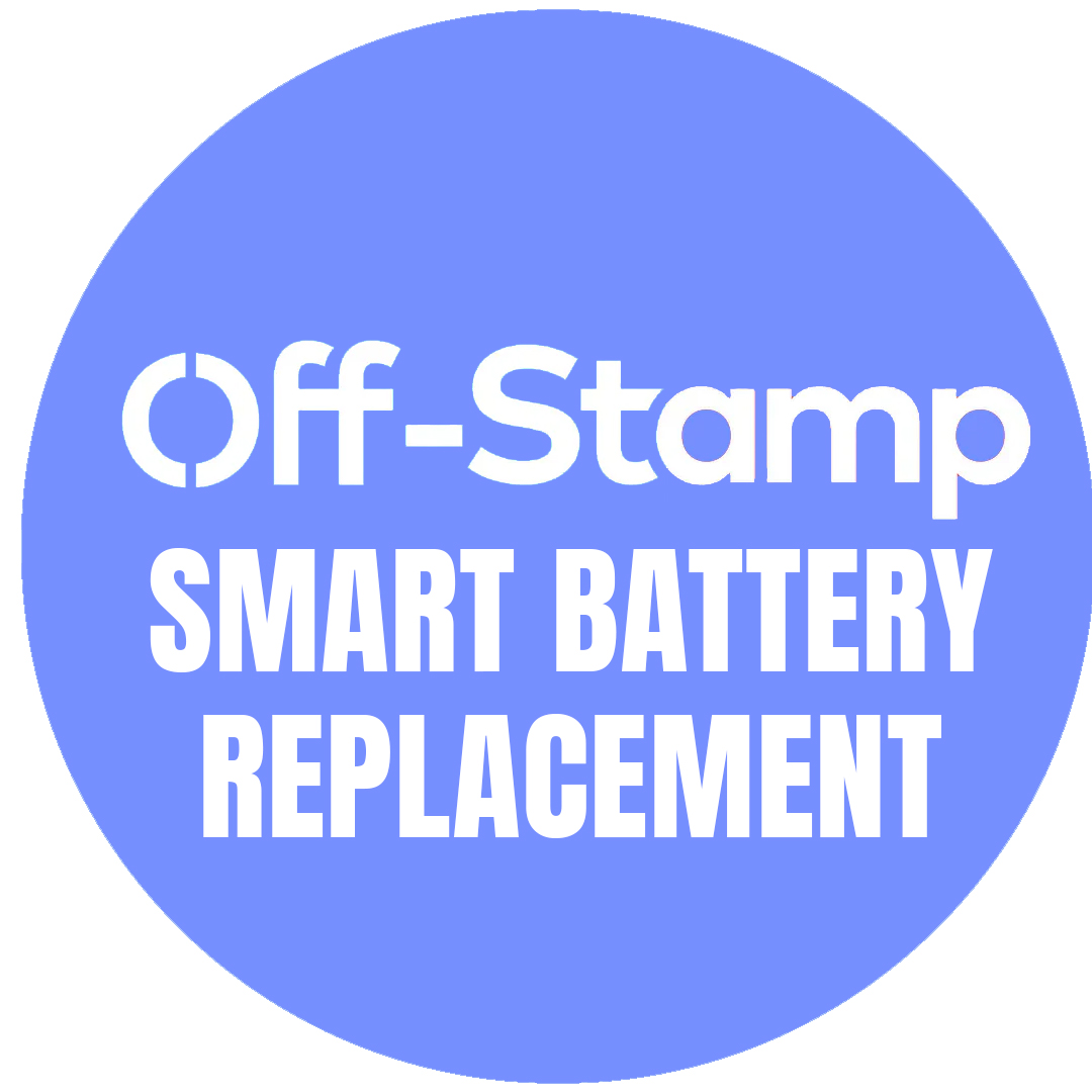 Off Stamp Smart Battery Replacement